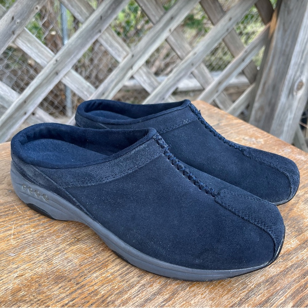 Easy Spirit Black Slippers Slip-On Comfort size 7.5